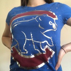 VS Pink rhinestone Cubs Tee